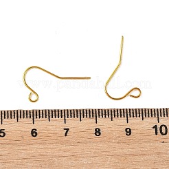 アイアン製ピアスフック  羊飼いのフック耳ワイヤー  ゴールドカラー  11mm  穴：2mm  ピン：0.7mm&nbsp;RN-CBA973B-10B-G
