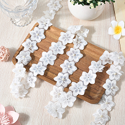 2 ярд цветочной кружевной отделки из полиэстера&nbsp;OCOR-CY0002-69C