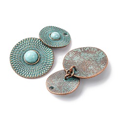 Сплав с синтетических бирюзовых подвесками&nbsp;LS-FIND-B055-01A