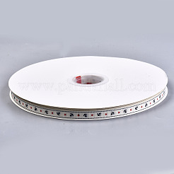 Одного лица якорь и звезда печатных полиэстер Grosgrain ленты OCOR-S050-10mm-03-1