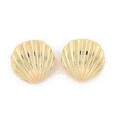 Латунь обруч серьги для женщин EJEW-U041-07G