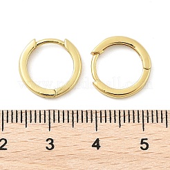 Латунные английском замке Серьги-кольца EJEW-F245-06G