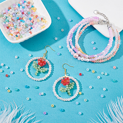 1800шт 6 цвета цейлонский стеклянный бисер&nbsp;FIND-PH0028-20