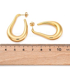 Серьги-гвоздики в форме капли из нержавеющей стали 304&nbsp;EJEW-A125-18G