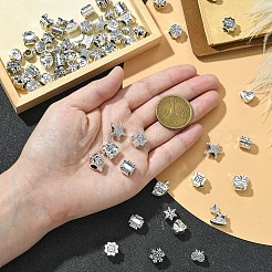 60шт 15 стиля европейские бусины из сплава в тибетском стиле FIND-YW0005-07