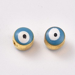 Legierung Schmelz europäischen Perlen&nbsp;ENAM-WH0047-14H