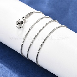 Модные мужские ожерелья-змейки из нержавеющей стали 304&nbsp;NJEW-M065-A-01