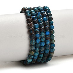 Perline Chrysocolla naturale fili&nbsp;G-C289-B02-4mm