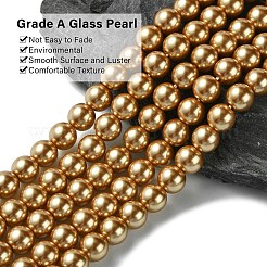 Экологичные стеклянные жемчужные бусины&nbsp;LS-HY-A008-8mm-RB068