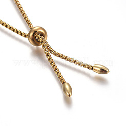 Регулируемые браслеты-слайдеры из нержавеющей стали 304 X-BJEW-O170-08G