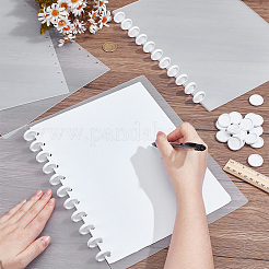 6 funda rectangular de plástico PP para agenda o cuaderno&nbsp;AJEW-NB0009-36A