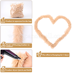 Fasertop für DIY handdekorierte Accessoires aus Kunstwollstreifen&nbsp;FIND-WH20003-98A