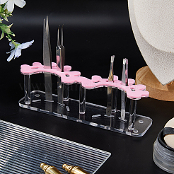 Support de rangement en acrylique pour sourcils et pinces à épiler&nbsp;AJEW-WH0752-329B