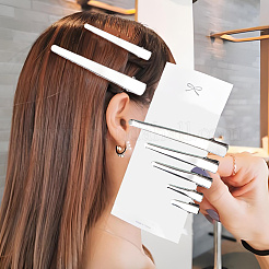 50 шт. 5 стиля железные заколки для волос из кожи аллигатора FIND-GF0008-06