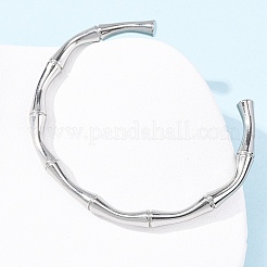 Bracelets manchettes en acier inoxydable 304&nbsp;BJEW-B150-01P