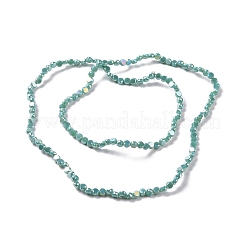 Chapelets de perles en verre électroplaqué&nbsp;GLAA-E036-03A
