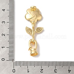 Латунные микро проложить кубического циркония раз за застежками KK-B098-05G-03