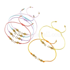 6шт 6-цветный нейлоновый плетеный шнур для изготовления браслета AJEW-FS00001