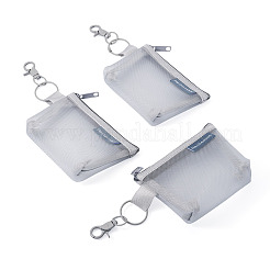 3 шт. прямоугольные нейлоновые сетчатые кошельки с застежкой-молнией&nbsp;HJEW-TAC0106