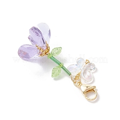 Наборы украшений в виде бабочки из стеклянного бисера и акрилового камня ручной работы&nbsp;HJEW-MZ00259-02