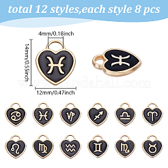 120шт 12 стиля подвески из сплава с эмалью&nbsp;ENAM-AR0001-83A