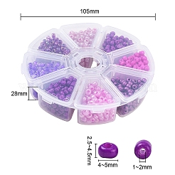 8 стиль 6/0 стеклянных круглых бисера SEED-YW0001-39C