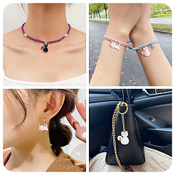 60шт 6 стиля подвески из сплава с эмалью&nbsp;ENAM-TA0002-73