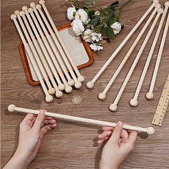 Bâtons ronds en bois pour l'artisanat&nbsp;AJEW-WH0064-27B