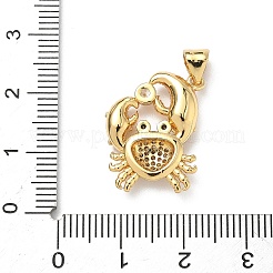 Colgante micropavé cubic zirconia de latón&nbsp;KK-P330-01B-G