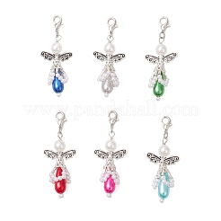 Абс пластик имитация жемчуга подвеска украшения HJEW-JM03624