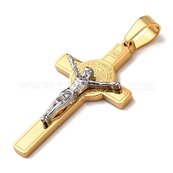 Подвески-кресты Иисуса из нержавеющей стали 304 STAS-F323-12PG