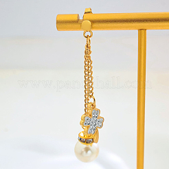 Клевер из нержавеющей стали с круглыми подвесками-серьгами LR7159