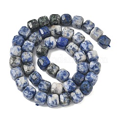 Натуральное синее пятно нитки из бисера яшмы&nbsp;G-C267-A20