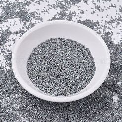 MIYUKIデリカビーズ小  シリンダー  日本製シードビーズ  15/0  （dbs0168)不透明グレーab  1.1x1.3mm  穴：0.7mm  約175000個/袋  50 G /袋&nbsp;SEED-X0054-DBS0168