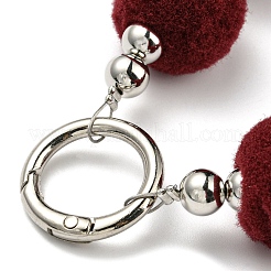 Универсальный ремешок для телефона с плюшевым шариком на запястье HJEW-Q011-01C-P