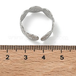 Anelli aperti con polsino in acciaio inossidabile 304 per donna&nbsp;RJEW-L341-04A-P