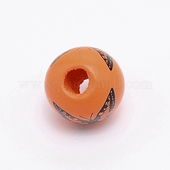 Perle di legno naturale stampate&nbsp;WOOD-TAC0007-58E