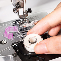150 шт. 5-х цветные прозрачные пластиковые держатели для шпульных ниток TOOL-HY0001-10