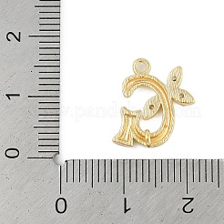Messing Kristall Strass Buchstaben Verbinder Verbindungsstück Charms&nbsp;KK-S395-06G-G