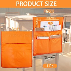 Карманная таблица для хранения спинки стула из ткани Оксфорд&nbsp;AJEW-WH0314-191F