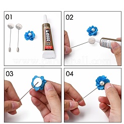 Фурнитура для броши из нержавеющей стали 201 STAS-S066-01