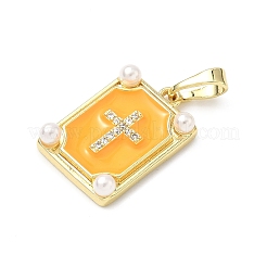 Латунные микро проложить кубического циркония подвески&nbsp;LS-KK-H255-07G-04