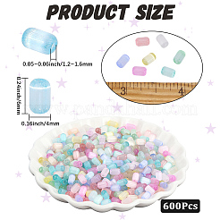 600 pz di perline di vetro in stile banco da trafila&nbsp;SEED-PA0001-25C