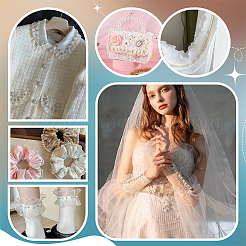 4 ярд полиэстеровой волнистой кружевной ленты OCOR-PH0004-78C