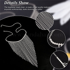 Маскарадные маски из сплава AJEW-WH0258-540S