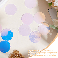 Переливающиеся подвески из пвх с пайетками/блестками PVC-GO0001-02D