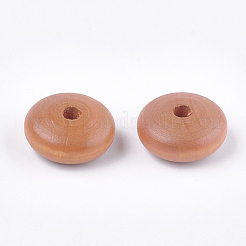 Perles de bois naturel peintes&nbsp;WOOD-T021-18I