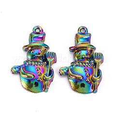Pendentifs en alliage de couleur arc-en-ciel&nbsp;PALLOY-S180-283-NR
