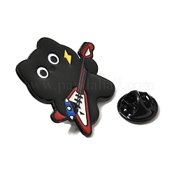 Musiker-Katze Emaille-Anstecknadeln&nbsp;JEWB-K037-01A-EB