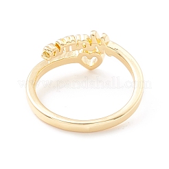 Слово мама сердце манжета кольцо KK-K262-04G